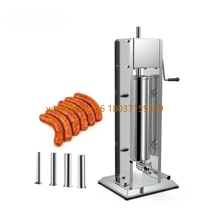 Manual Sausage Machine Funnel Nozzle Homemade Sausage Stuffer Syringe Gadgets Meat Filler Injector Kitchen Tools