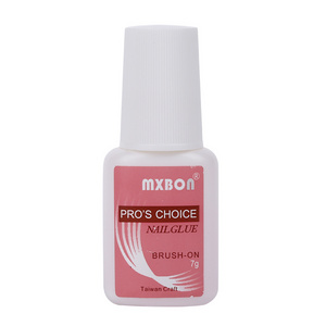 7g EXTRA STRONG Professional Pink Instant Brush On Fast Drying False Tip Adhesive Mxbon Nail Glue