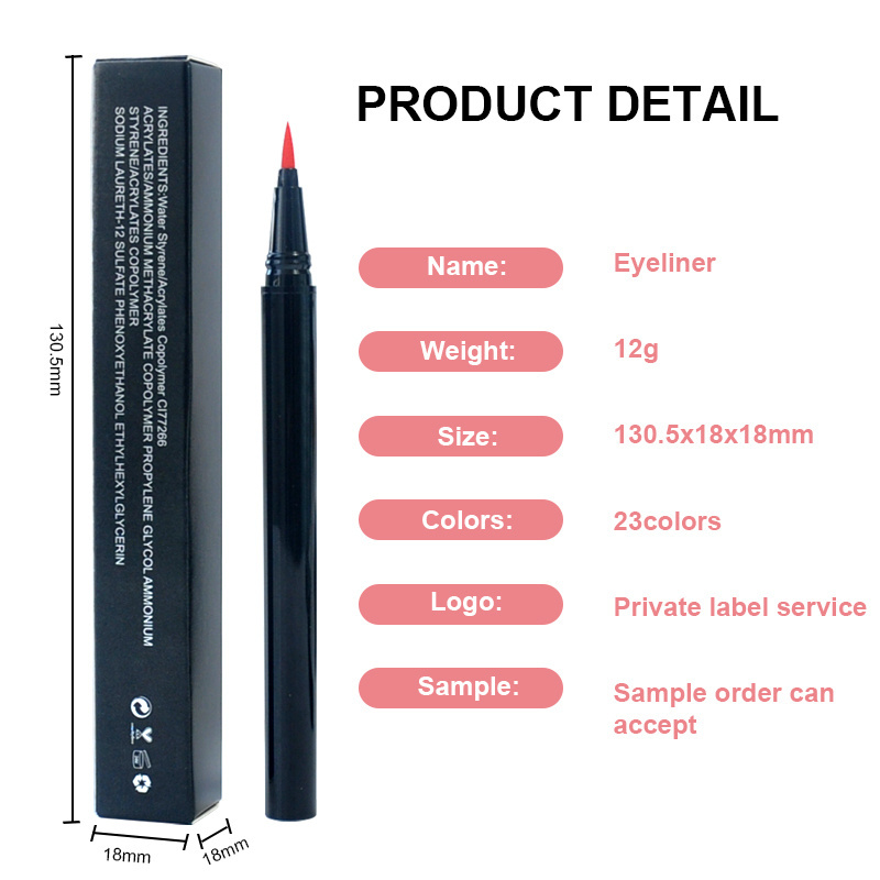 eyeliner Glue Pen Easy Using And Removing Super Long Lasting Time Hot Sale New Colors Gel Eyeliner