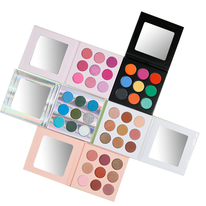 Private Label 9 Pan Eyeshadow Palette Vegan Eyeshadow Kit Pigmented Eyeshadow Palettes Bulk