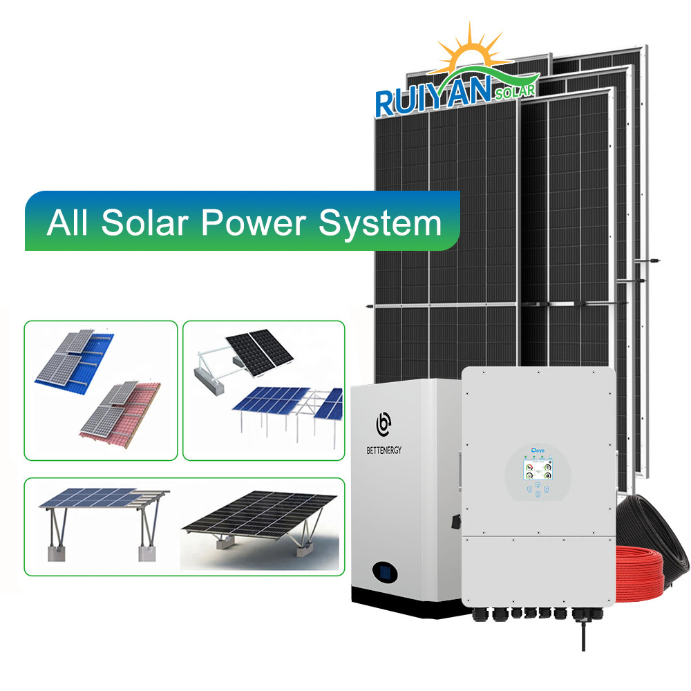 Off Grid Solar Energy System 5Kw 10Kw 6Kw 8Kw Solar Panel Kit 10Kw Off Grid Solar Power System 10KW