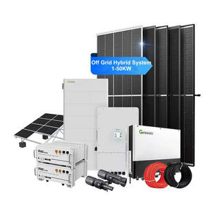 5000W 10KW Solar Energy System with Lithium Ion Battery Includes 3000W 10KW 5KW 2KW Solar Panels 220V Kit for Home Off-Grid