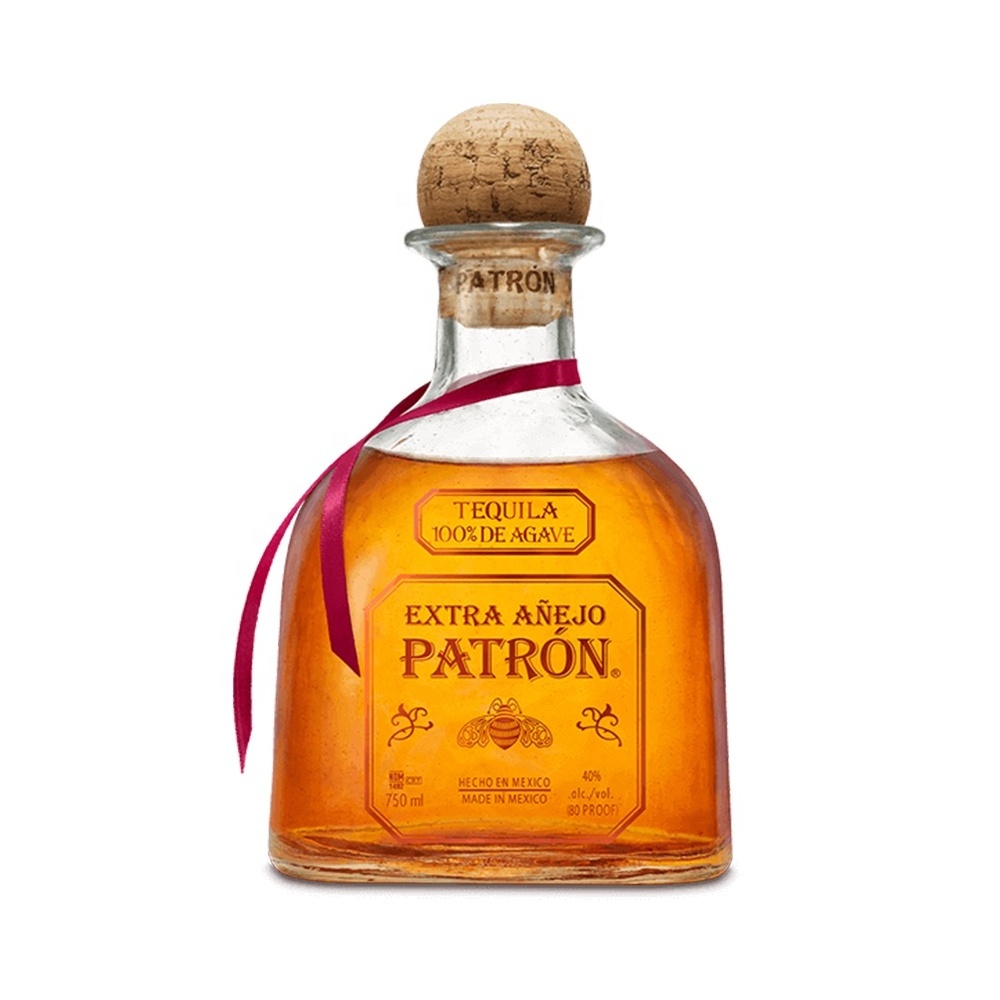 Factory direct sales personalized unique patron tequila cocktail glass bottle