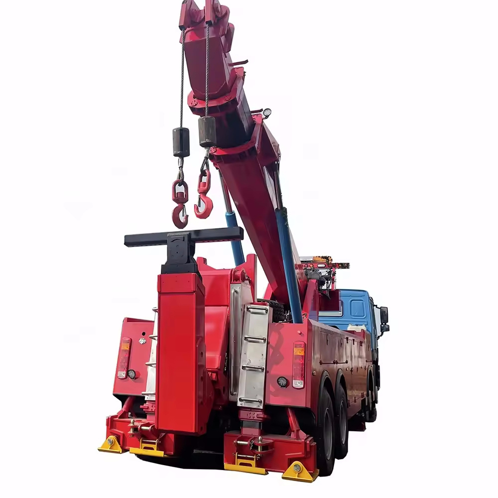 Heavy duty 50 Tons Rotation Crane Recovery Vehicle Sino Truck 400Hp 50T Tow Truck For Roadside assistance