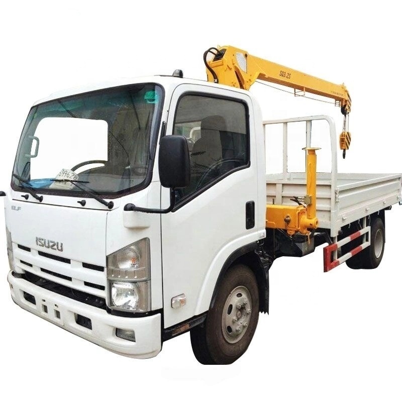 ISUZU 4T Telescopic Boom Self Loader Truck Mounted Crane Small Lift Crane 4 Ton Rated Load