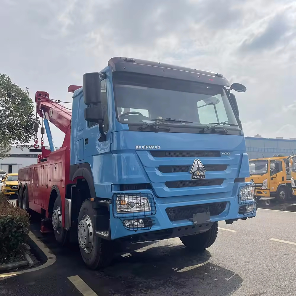 Heavy duty 50 Tons Rotation Crane Recovery Vehicle Sino Truck 400Hp 50T Tow Truck For Roadside assistance