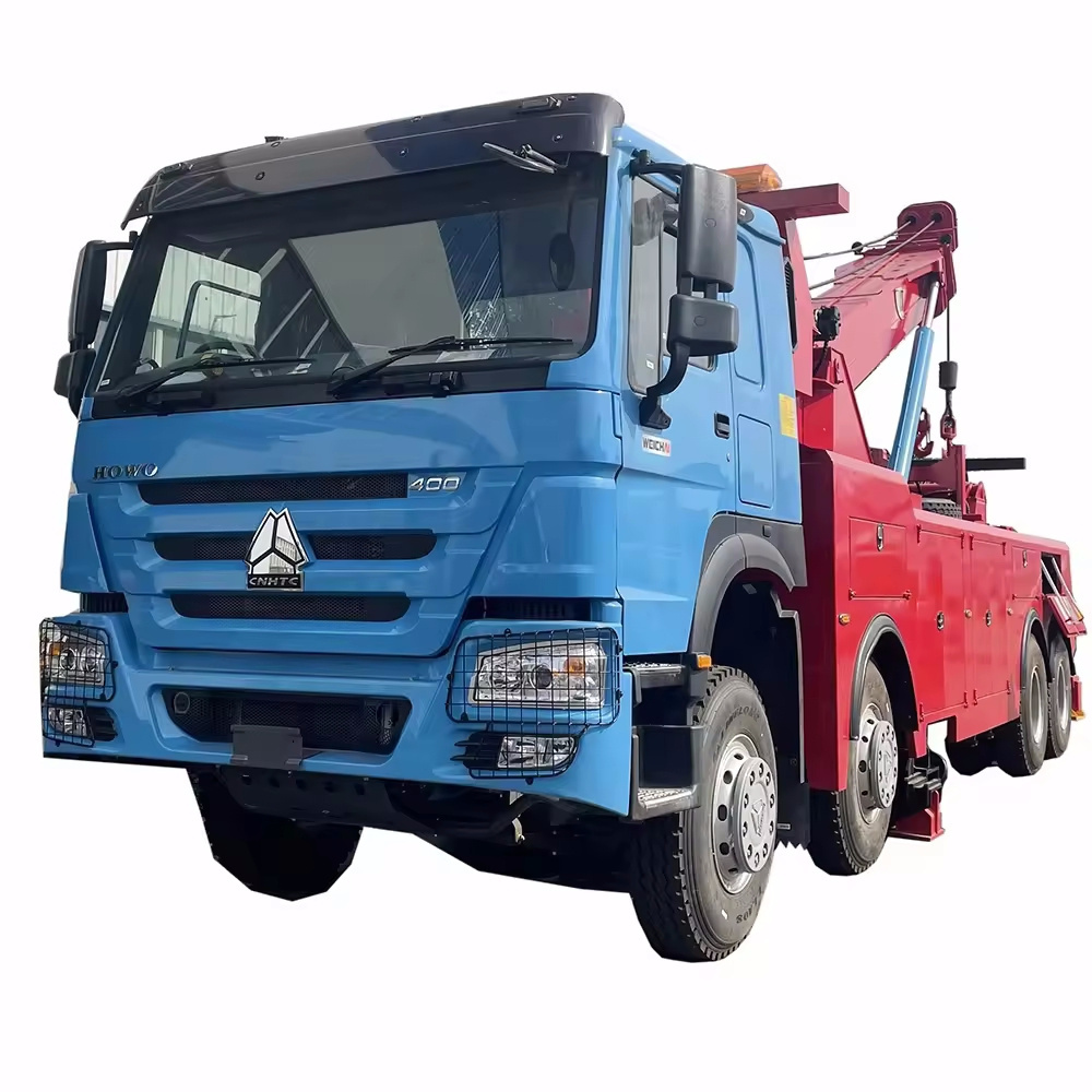 Heavy duty 50 Tons Rotation Crane Recovery Vehicle Sino Truck 400Hp 50T Tow Truck For Roadside assistance