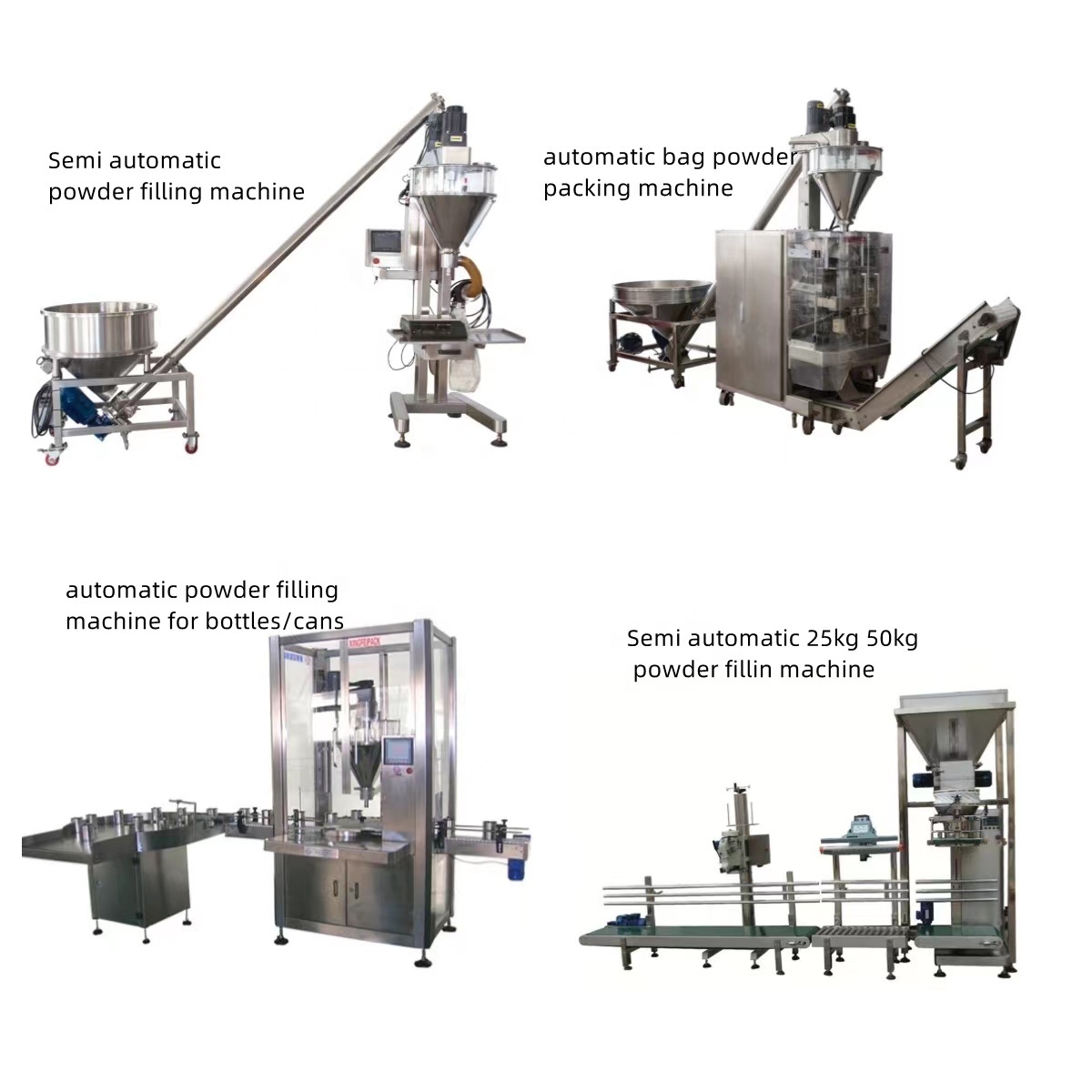 Semi automatic potato drink whey protein powder filling machine 10kg 20kg 30kg