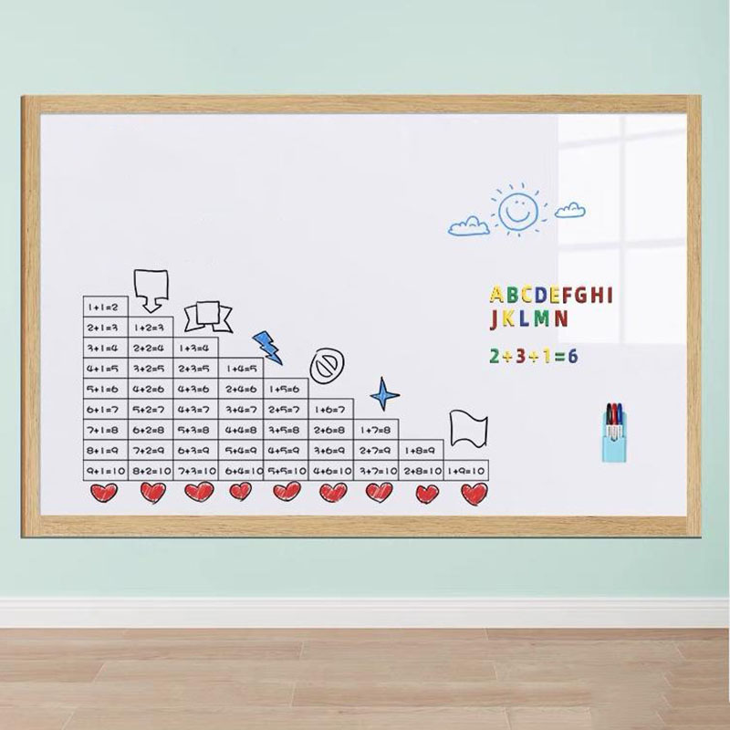 Self Adhesive Stick White Board Soft Magnetic Wall Sticker Blackboard Display Board Children's Graffiti Painting Sticker Hanging