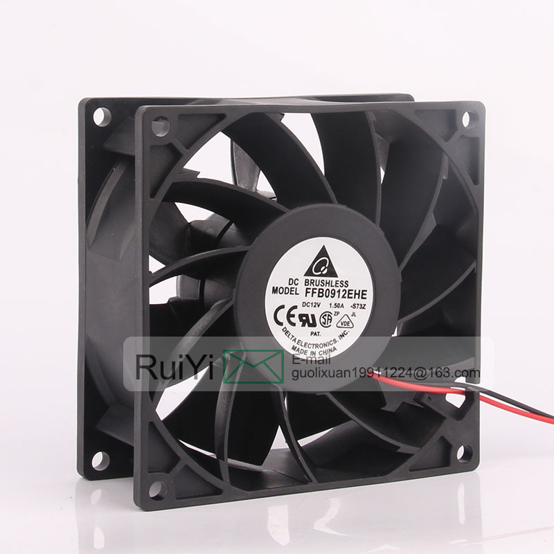 Original delta DC12V 1.5A EC AC 90x90x38MM 9CM 9038 High air volume chassis Powerful double ball bearing FFB0912EHE cooling fan