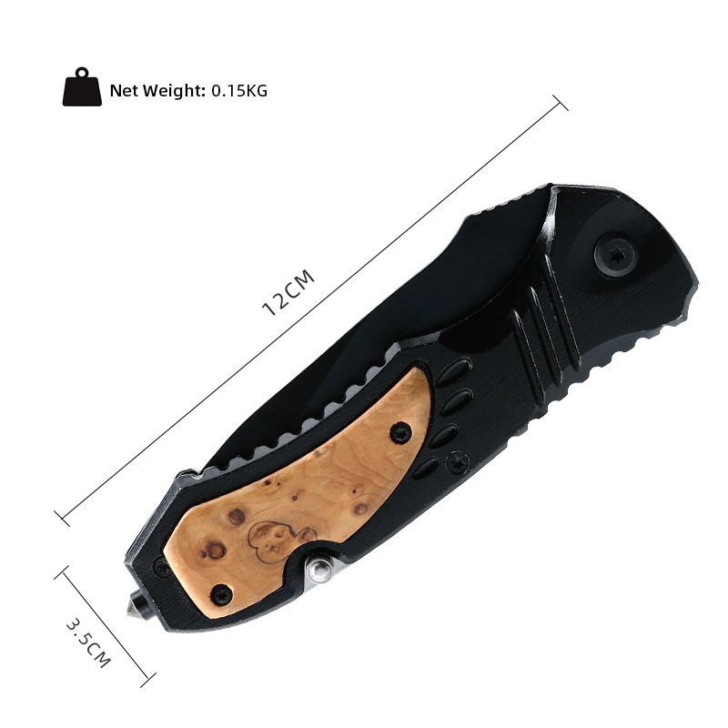 2023 Christmas gift other hand tools olive wood handle knife outdoor camping survival tactical folding pocket hunting