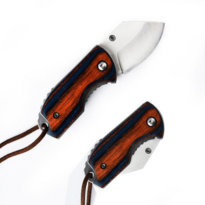 Wholesale sharp  Knives wood Handle hunting camping survival outdoor Folding Pocket  Knife knifes