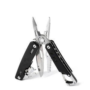 13-IN-1 Multi Knife Foldable Pocket Multitool Pliers Multi Tool Stainless Steel with Sheath for Outdoor Industrial Wire Pliers