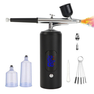 High Quality Tattoos Airbrush Kit Portable USB Rechargeable Hair Nail Paint Makeup Spray Gun