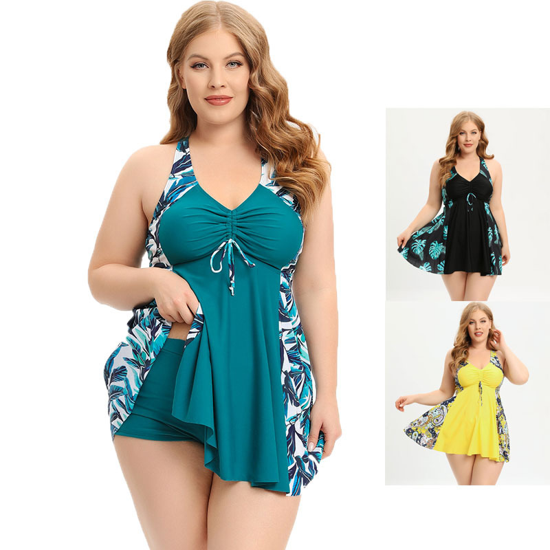 RUIYI tankini swimsuit for woman custom print plus size tankini nylon spandex fabric swimwear