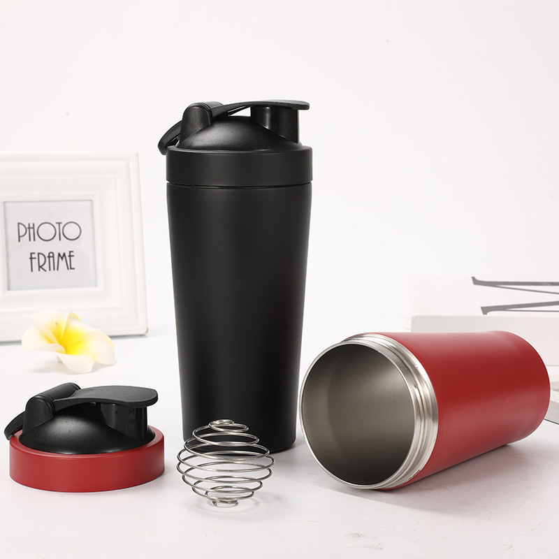 750ML Gym  Protein Powder Shaker Bottle Customized Customized Bpa Free Stainless steel protein shaker