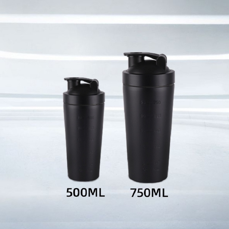 750ML Gym  Protein Powder Shaker Bottle Customized Customized Bpa Free Stainless steel protein shaker