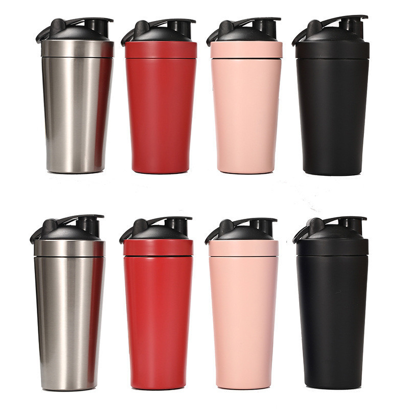 750ML Gym  Protein Powder Shaker Bottle Customized Customized Bpa Free Stainless steel protein shaker