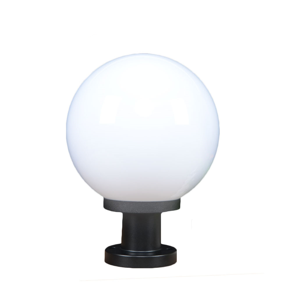 Factory price 250mm plastic outdoor light globe gate light outdoor pillar light