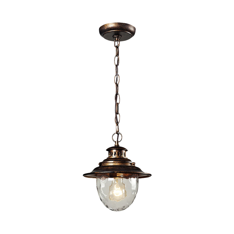 Vintage Style industrial pendant light Energy saving bulb suspended glass black nordic chandelier pendant light fixture