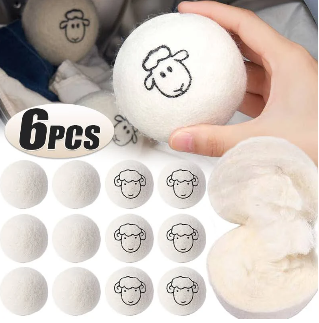 In Stock Organic wool dryer balls washing wool balls Handmade Eco Dryer Balls for Laundry