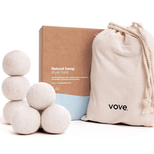 In Stock Organic wool dryer balls washing wool balls Handmade Eco Dryer Balls for Laundry