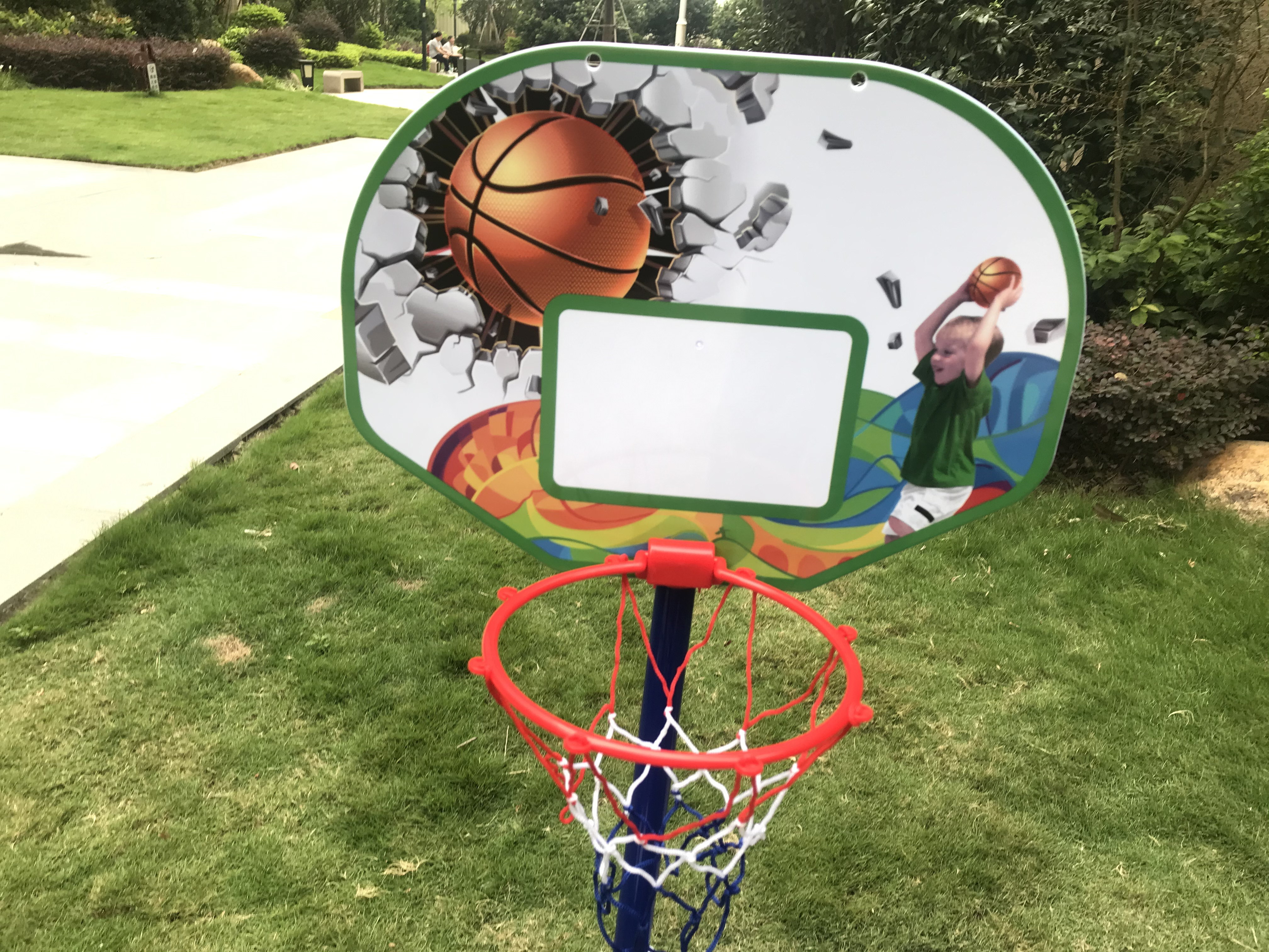 Kids Mini Plastic Basketball Hoop 2 in 1 Basketball Stand with Football Goal Soccer Goals