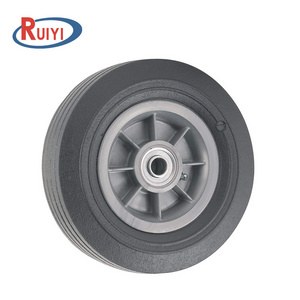 Heavy Load Flat Free Extra Wide Wagon Dolly Cart Tire 4.10/3.50-4" Tire PU Foam wheel with plastic spoke