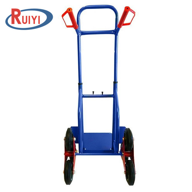 Telescopic Hand Cart Stair Climber Foldable Hand Trolley Steel with Six Wheels Stair Climbing Hand Truck Dolly