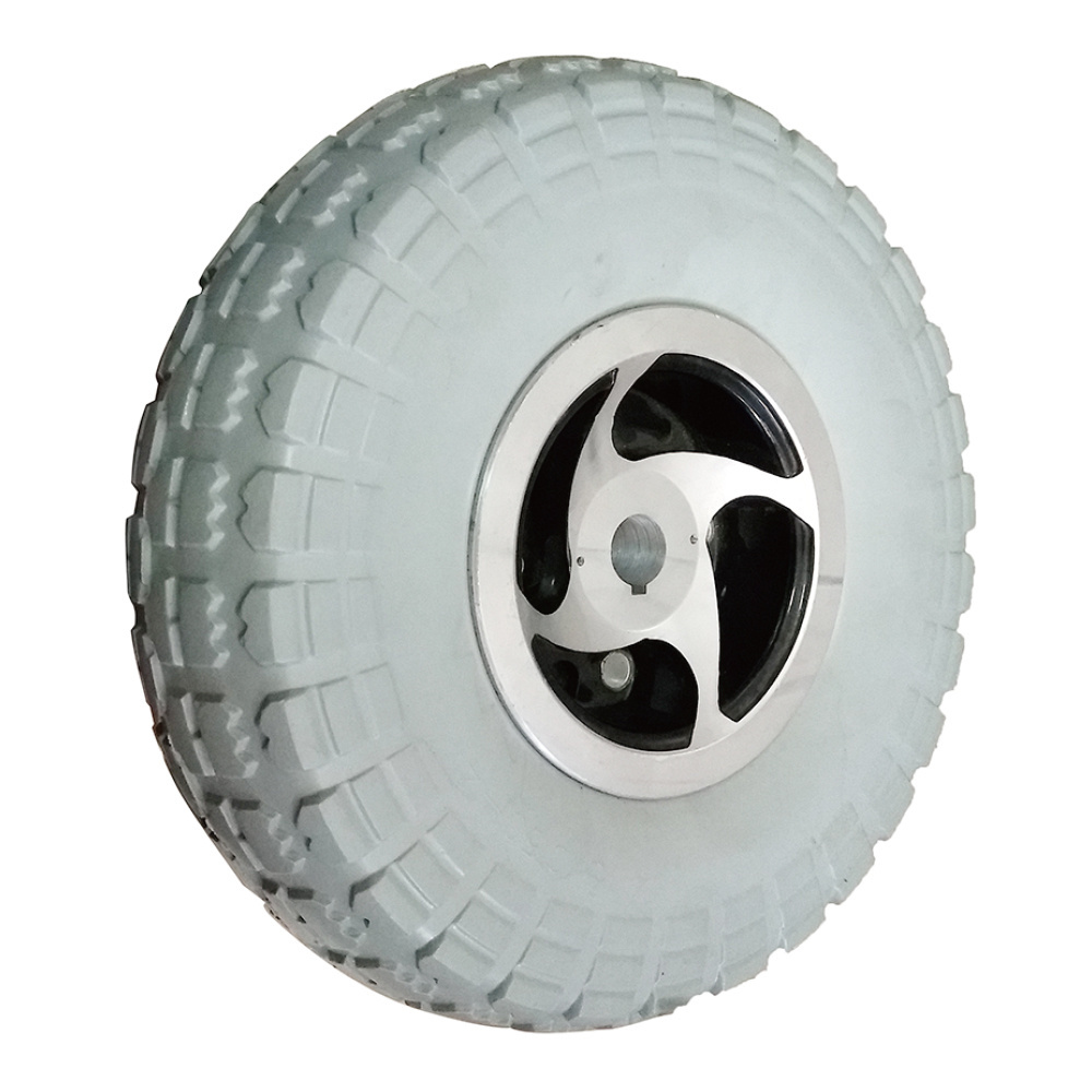 Hand Truck Cart Wheels Polyurethane 4.10/3.50-4 Tire 10 inch Proof Polyurethane Flat Free Wheels PU Foam