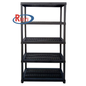 Plastic Shelf Boltless Warehouse Store Garage Plastic Shelving 5 Layer Tier Unit Sheet Storage Shelves Rack