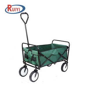 four wheels Folding Wagon Garden Shopping Beach Cart