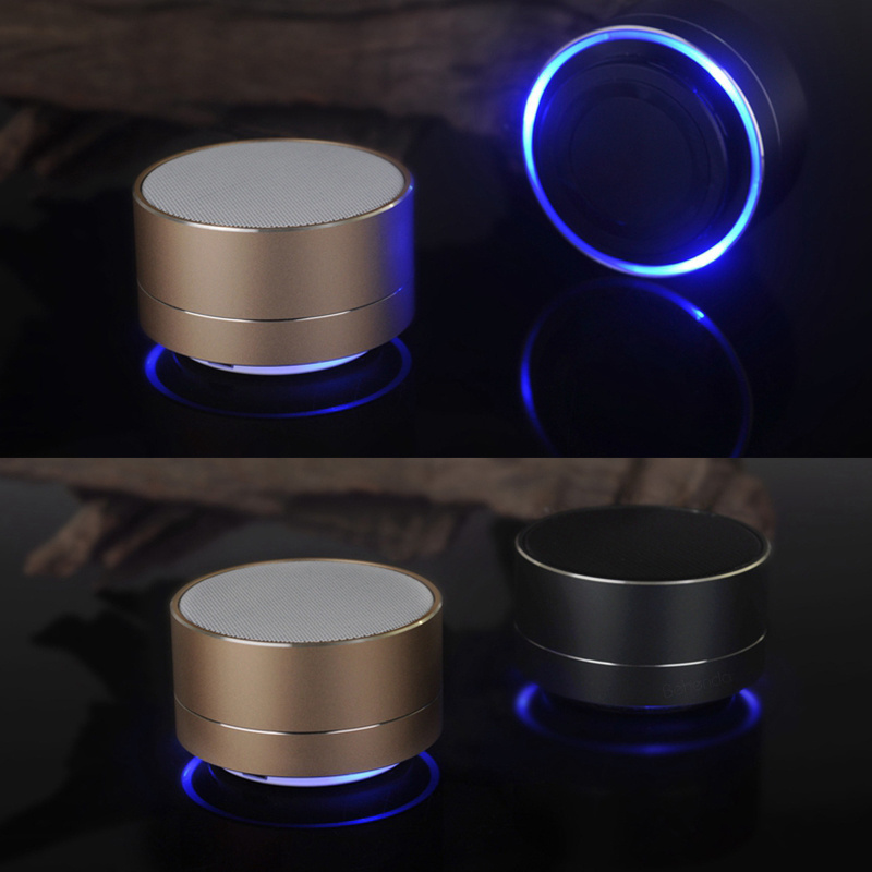 2023 Outdoor portable colorful led speakers wholesale waterproof Wireless stereo bluetooth Speaker Outdoor With LED Light