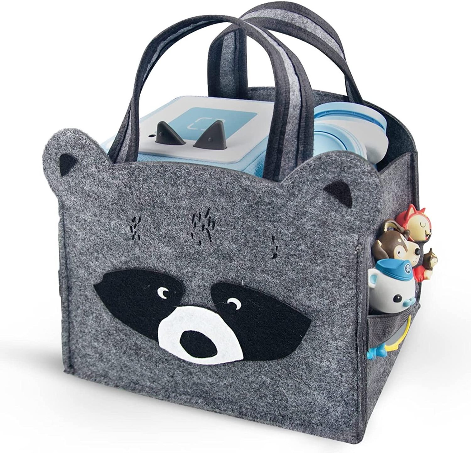 Wholesale felt cartoon handbag animal design cartoon felt bag kids felt cartoon bag