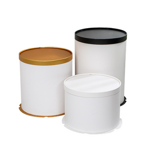 Wholesale round birthday cake packaging box paper round packaging multi-size pastry cake box packaging