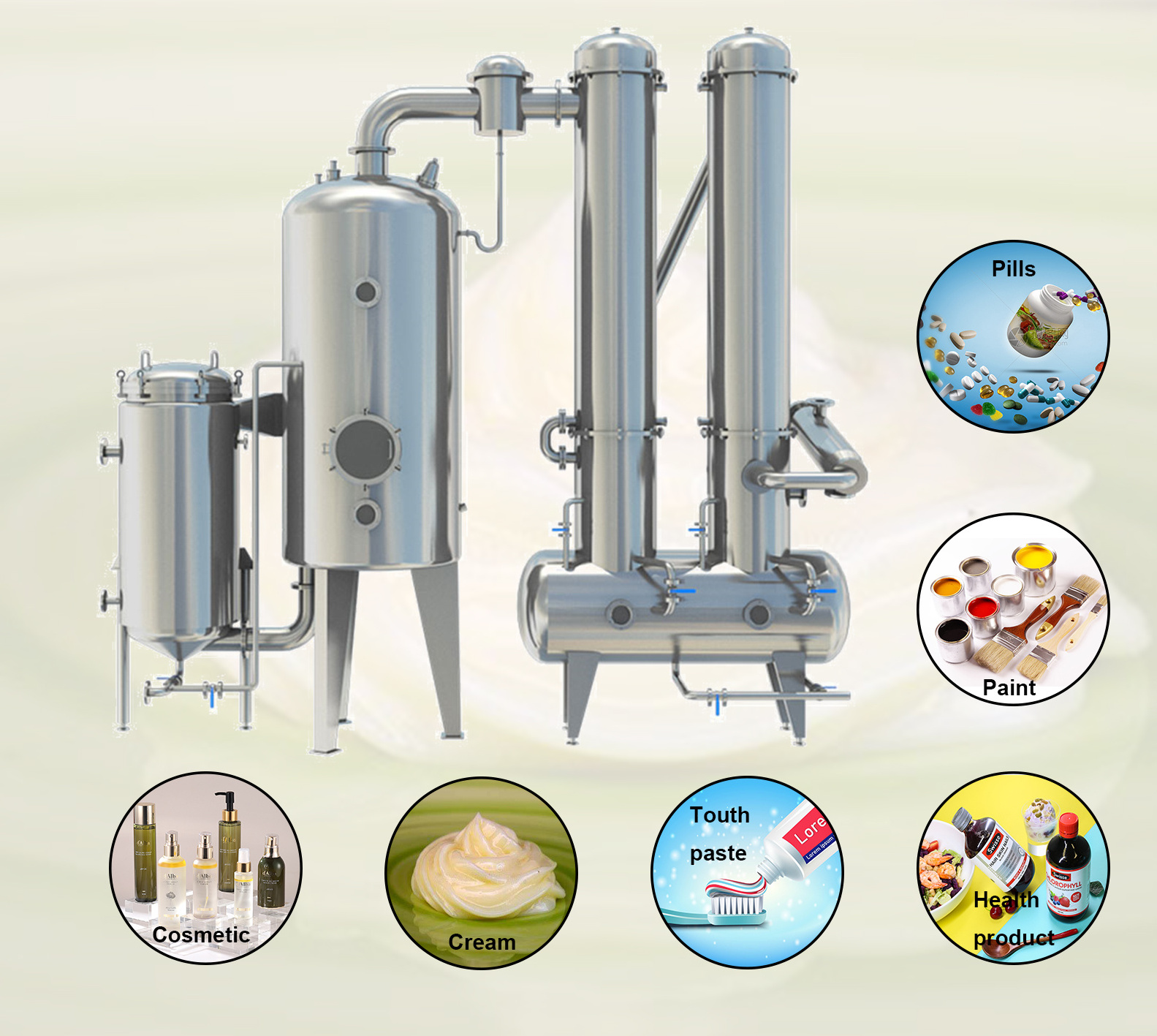 High quality single effect evaporator for milk processing food industry