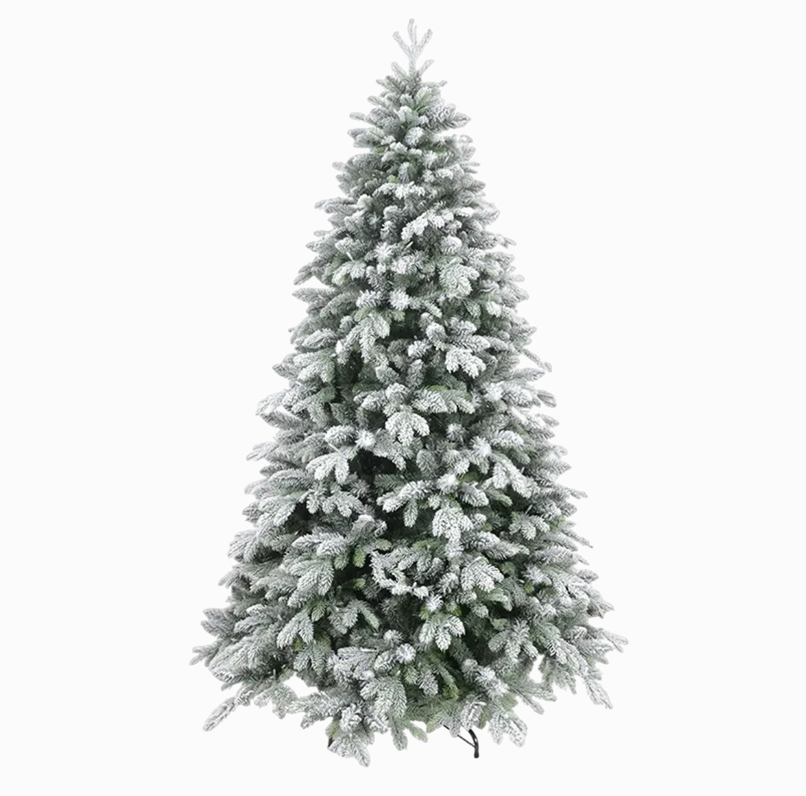 Manufacturer Wholesale Modern 5ft 7ft PVC Unlit Flocked The Big Snow White Artificial Christmas Tree