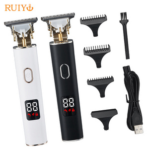 T-blade Zero Hair Cutting Machine Rechargeable Hair Clipper Professional Electric Hair Trimmer Cordless for MEN