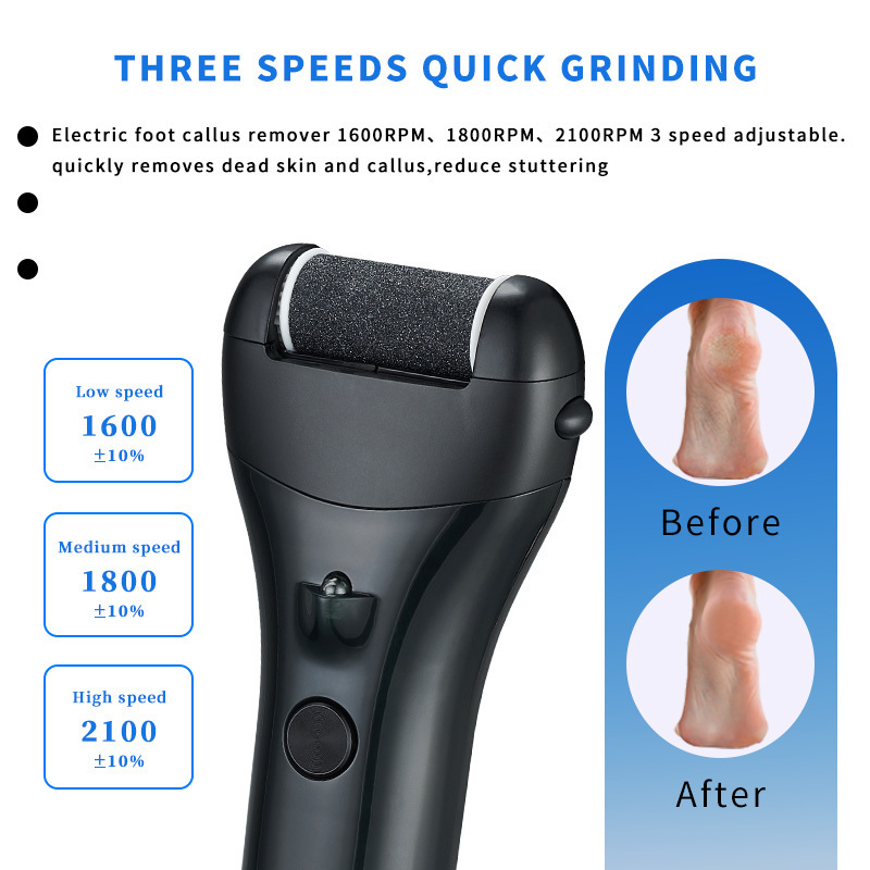 Factory Direct Sales Wireless Professional Pedicure Care Machine Waterproof Callus Remover Electronic Foot File