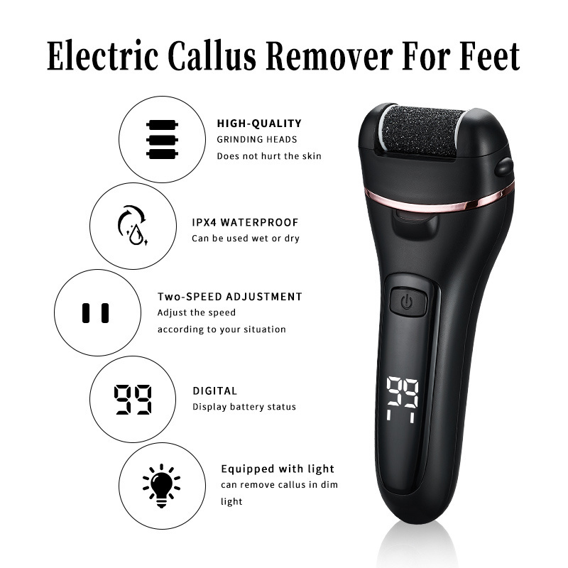 Factory Direct Sales Custom Usb Rechargeable Wholesale Professional Fashion Electric Foot File And Feet Callus Remover