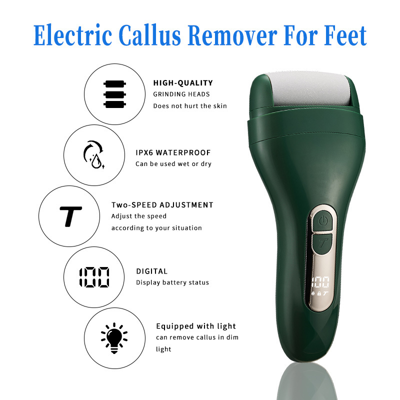 Good Quality New Electric Foot Grinder Dead Skin Removal Tool Digital Display Whole Body Washing Removal Calluses