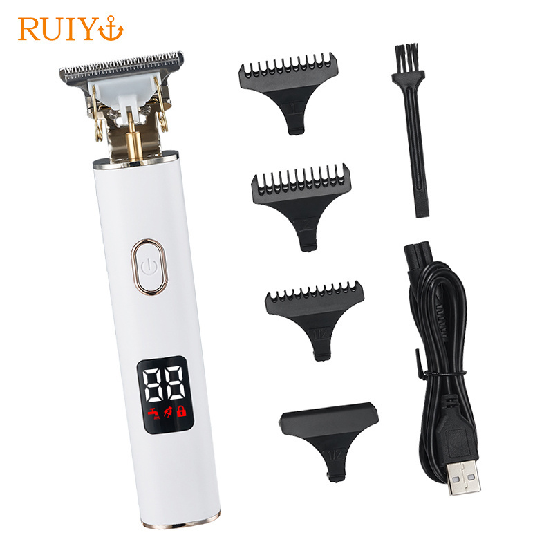 T-blade Zero Hair Cutting Machine Rechargeable Hair Clipper Professional Electric Hair Trimmer Cordless for MEN