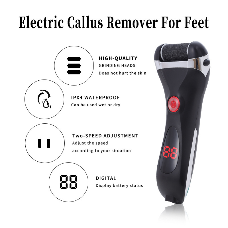 Foot File Callus Dead Skin Remover Care Tools Electric Foot Grinder USB Rechargeable Callus Remover