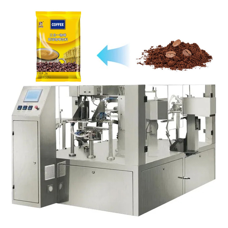 China Multi-Function Sugar Powder Bag Filling And Sealing Machine 1kg Coffee Powder Packing Machine