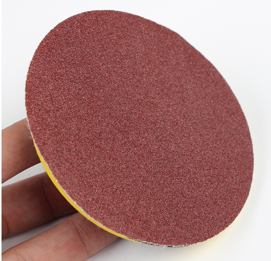 4 Inch 40#80#Aluminum oxide  Sandpaper Self Adhesive red Sandpaper Disc  for Wood