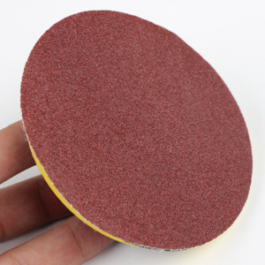 4 Inch 40#80#Aluminum oxide  Sandpaper Self Adhesive red Sandpaper Disc  for Wood