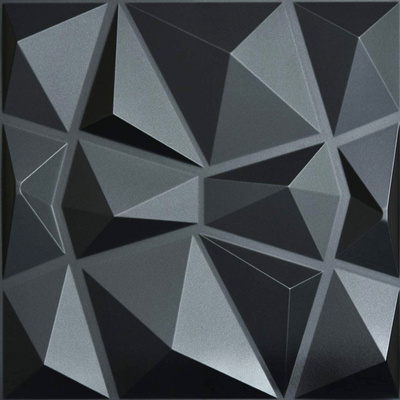 Selling black 3d pvc wall panel embossed wall paper 3d acoustic diffuser wall panel