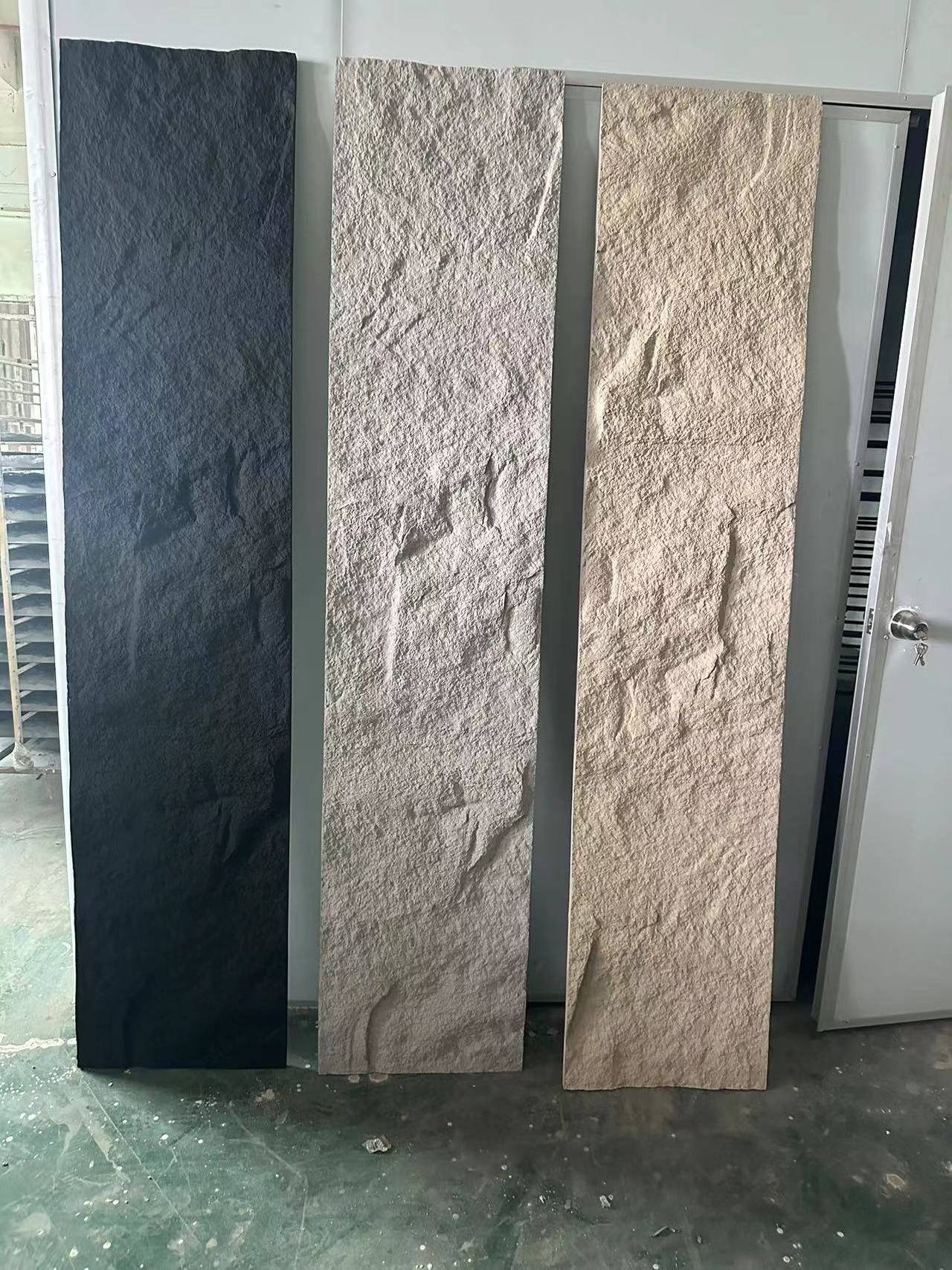 Wholesale waterproof homes outdoor Polyurethane mushroom pu culture stone 3D decoration Textured pu stone wall panels