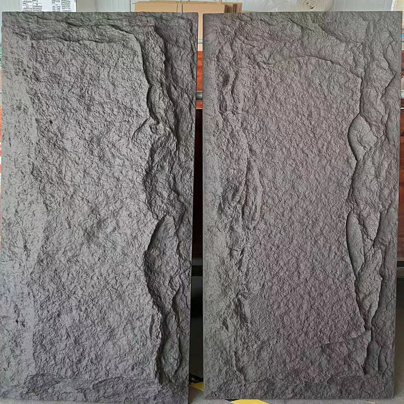 Wholesale waterproof homes outdoor Polyurethane mushroom pu culture stone 3D decoration Textured pu stone wall panels