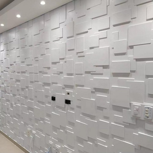 Waterproof 3d pvc wall panel for lightweight exterior wall panel building materials